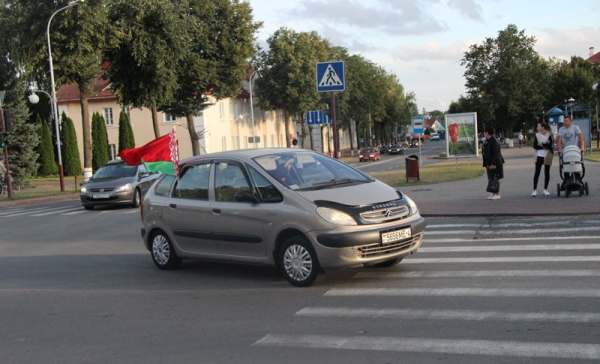 В Волковысском районе состоялся автопробег «За Беларусь!»